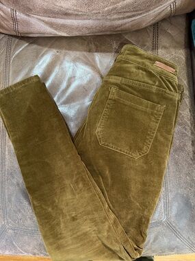 Pilcro and the Letterpress Brown Corduroy Skinny Pants